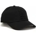 schwarze-verstellbare-curved-cap-mit-schwarzem-logo-los-angeles-dodgers-ballpark-von-american-needle