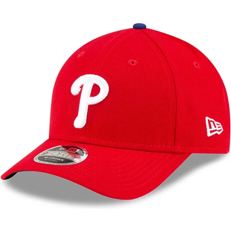cappellino-visiera-curva-rosso-snapback-9forty-m-crown-player-replica-di-philadelphia-phillies-mlb-di-new-era