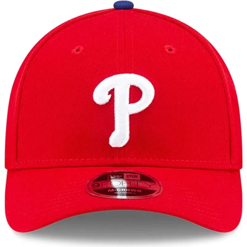 cappellino-visiera-curva-rosso-snapback-9forty-m-crown-player-replica-di-philadelphia-phillies-mlb-di-new-era