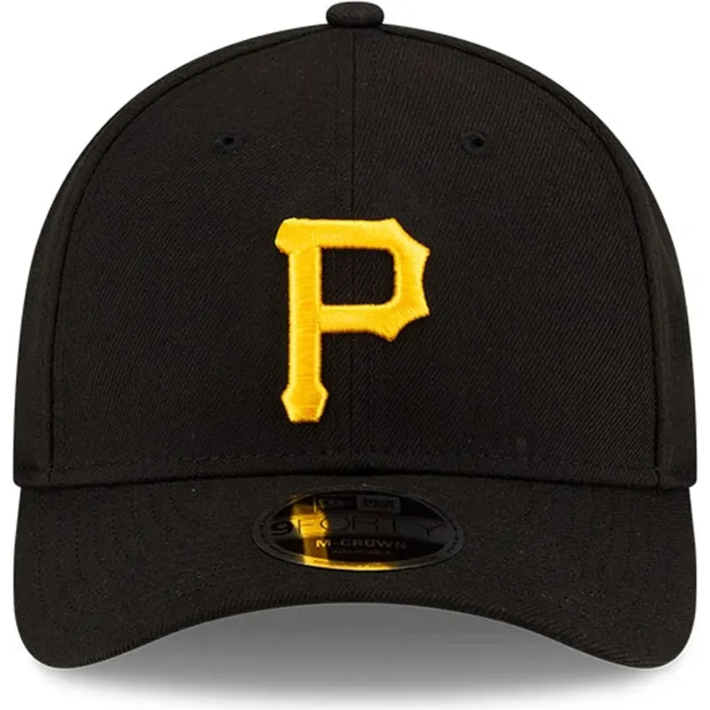 sort-curved-snapback-kasket-9forty-m-crown-player-replica-fra-pittsburgh-pirates-mlb-fra-new-era
