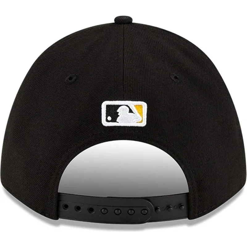 sort-curved-snapback-kasket-9forty-m-crown-player-replica-fra-pittsburgh-pirates-mlb-fra-new-era