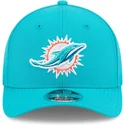blaue-gebogene-snapback-kappe-9forty-m-crown-team-der-miami-dolphins-nfl-von-new-era