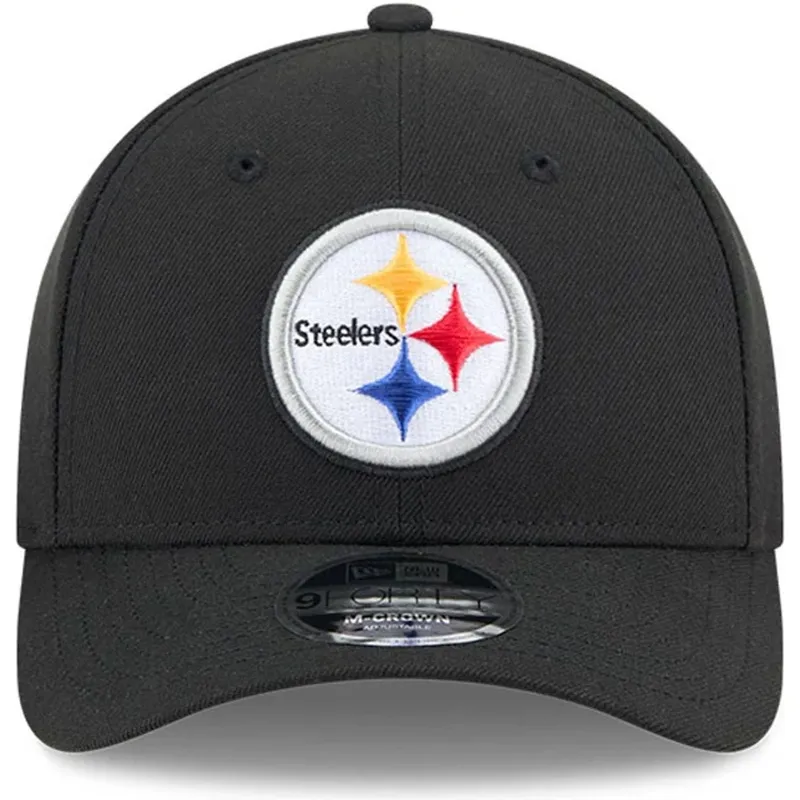 cappellino-curvo-nero-snapback-9forty-m-crown-team-dei-pittsburgh-steelers-nfl-di-new-era
