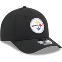 casquette-courbee-noire-snapback-9forty-m-crown-team-pittsburgh-steelers-nfl-new-era