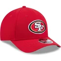 cappellino-visiera-curva-rosso-snapback-9forty-m-crown-team-di-san-francisco-49ers-nfl-di-new-era