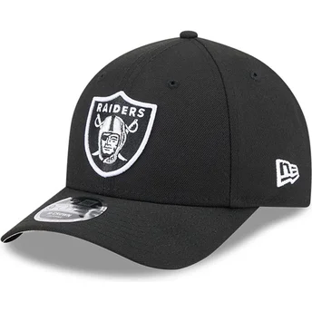 Buet sort snapback kasket 9FORTY M-Crown Team fra Las Vegas Raiders NFL fra New Era