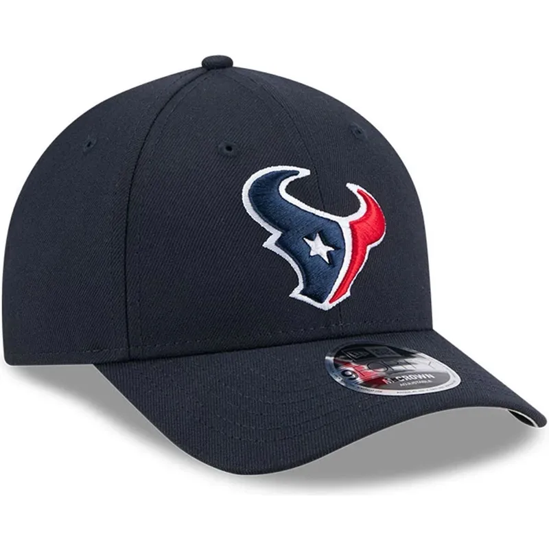 new-era-curved-brim-9forty-m-crown-team-houston-texans-nfl-navy-blue-snapback-cap