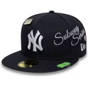 cappello-piatto-blu-marino-regolabile-59fifty-subway-series-dei-new-york-yankees-mlb-di-new-era