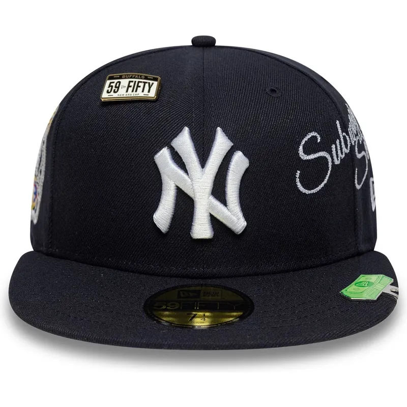 casquette-plate-bleue-marine-ajustee-59fifty-subway-series-new-york-yankees-mlb-new-era