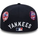 flad-marinebla-fitted-59fifty-subway-series-kasket-fra-new-york-yankees-mlb-af-new-era