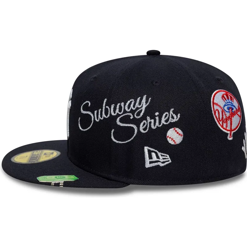 flad-marinebla-fitted-59fifty-subway-series-kasket-fra-new-york-yankees-mlb-af-new-era
