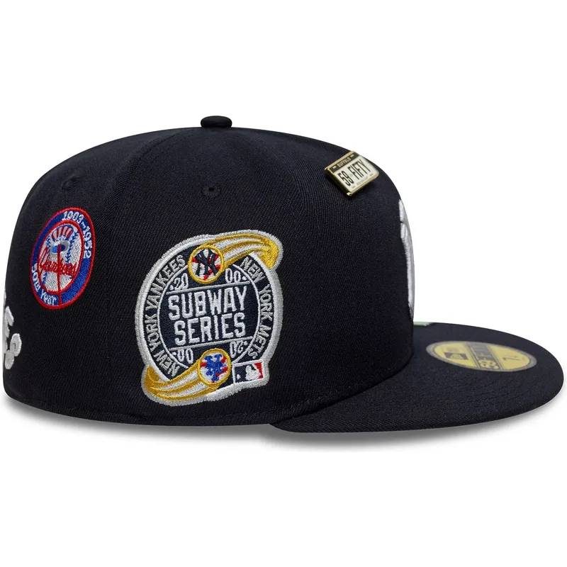 cappello-piatto-blu-marino-regolabile-59fifty-subway-series-dei-new-york-yankees-mlb-di-new-era