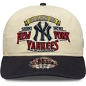 gorra-curva-beige-y-azul-marino-ajustable-19twenty-washed-graphic-de-new-york-yankees-mlb-de-new-era