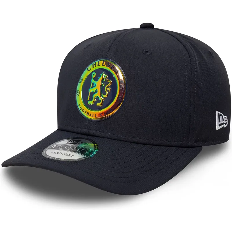 granatowa-czapka-z-zakrzywionym-daszkiem-snapback-9seventy-stretch-snap-iridiscent-chelsea-football-club-premier-league-new-era