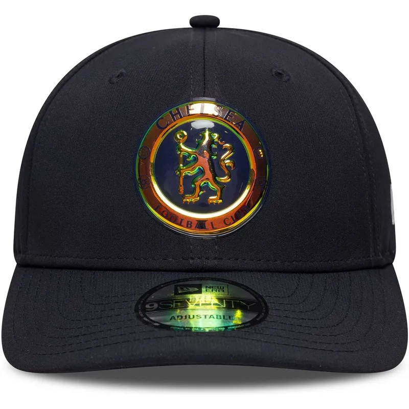 granatowa-czapka-z-zakrzywionym-daszkiem-snapback-9seventy-stretch-snap-iridiscent-chelsea-football-club-premier-league-new-era