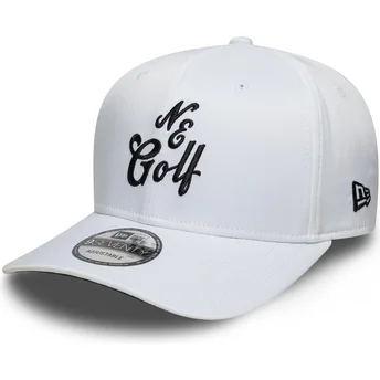 Biała zakrzywiona czapka snapback 9SEVENTY Stretch Snap Technical Golf New Era