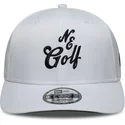 hvid-buet-kasket-snapback-9seventy-stretch-snap-technical-golf-fra-new-era