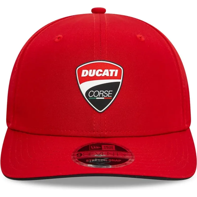 cappellino-curvo-rosso-snapback-9seventy-stretch-snap-core-di-ducati-motor-motogp-di-new-era