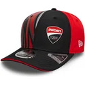 czarna-i-czerwona-zakrzywiona-czapka-snapback-9seventy-stretch-snap-print-ducati-motor-motogp-new-era