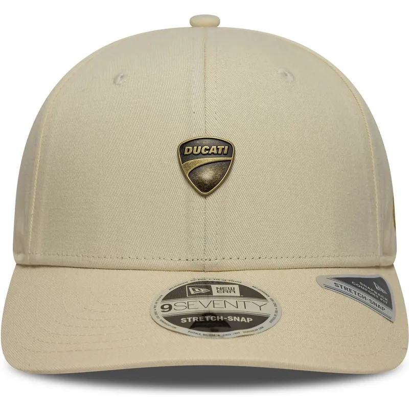 gorra-curva-beige-snapback-9seventy-stretch-snap-seasonal-de-ducati-motor-motogp-de-new-era
