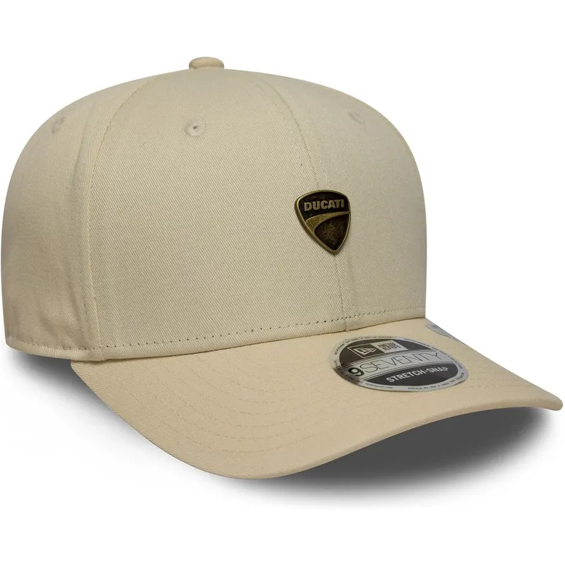 beige-bojd-keps-snapback-9seventy-stretch-snap-seasonal-fran-ducati-motor-motogp-av-new-era