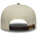 gorra-curva-beige-y-marron-ajustable-9fifty-a-frame-suede-visor-de-los-angeles-dodgers-mlb-de-new-era