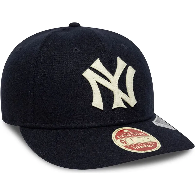 cappellino-curvo-blu-marino-regolabile-9fifty-retro-crown-heritage-series-dei-new-york-yankees-mlb-di-new-era