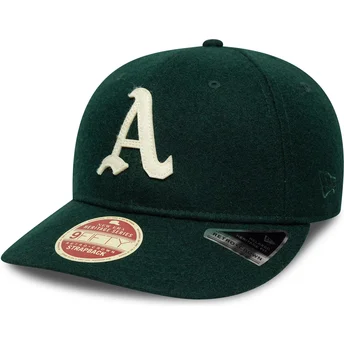 Gorra curva verde ajustable 9FIFTY Retro Crown Heritage Series de Oakland Athletics MLB de New Era