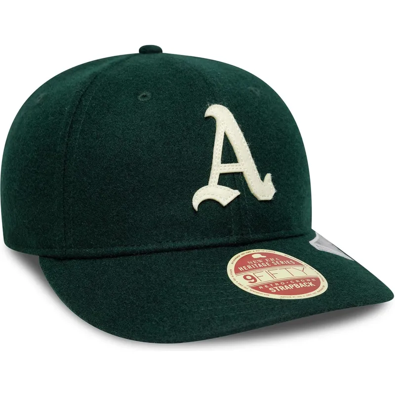 gorra-curva-verde-ajustable-9fifty-retro-crown-heritage-series-de-oakland-athletics-mlb-de-new-era