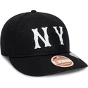 cappellino-curvo-nero-regolabile-9fifty-retro-crown-heritage-series-dei-new-york-highlanders-mlb-di-new-era