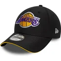 czapka-z-daszkiem-czarna-regulowana-9forty-microfibre-los-angeles-lakers-nba-new-era