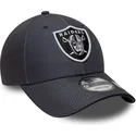 szara-regulowana-czapka-z-zakrzywionym-daszkiem-9forty-microfibre-las-vegas-raiders-nfl-new-era