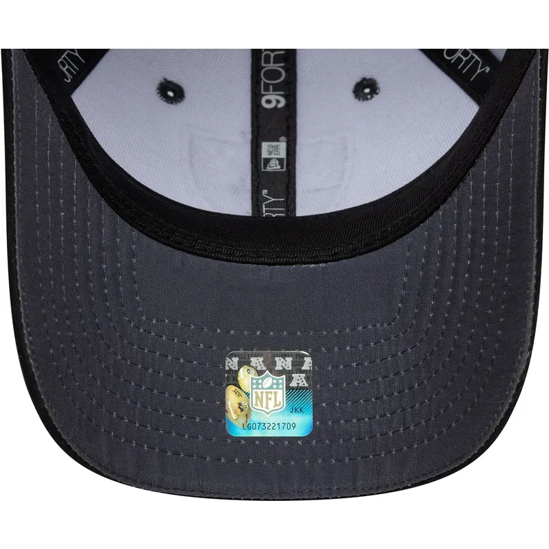 new-era-curved-brim-9forty-microfibre-las-vegas-raiders-nfl-grey-adjustable-cap