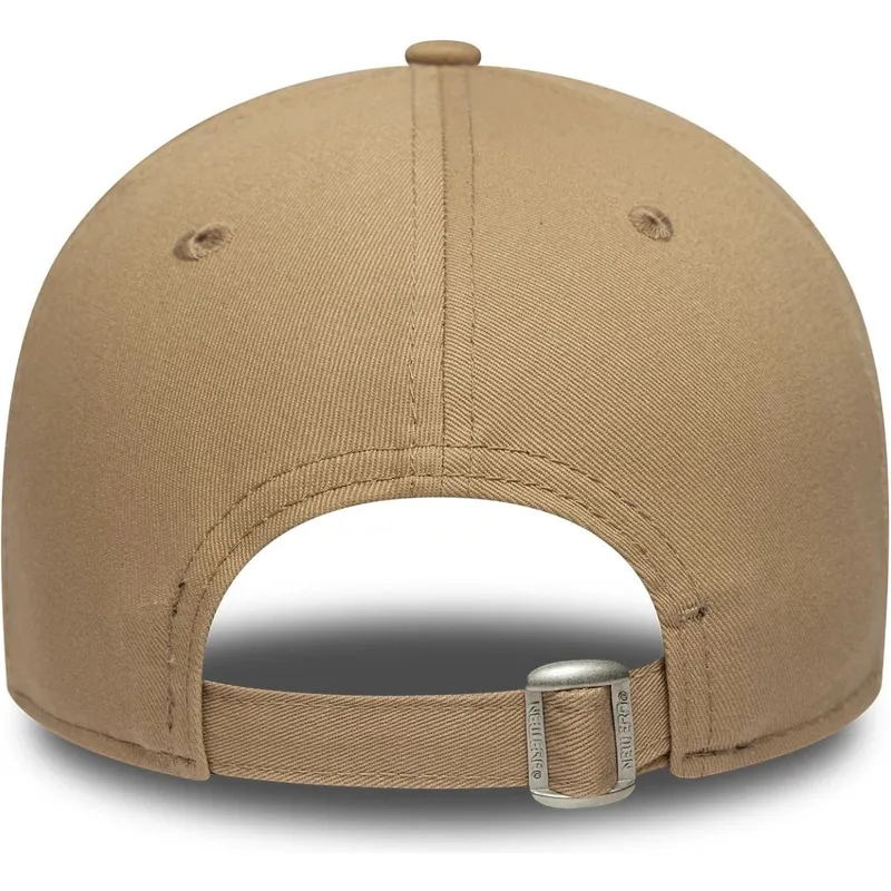 gorra-curva-marron-ajustable-con-logo-marron-9forty-outline-de-los-angeles-dodgers-mlb-de-new-era