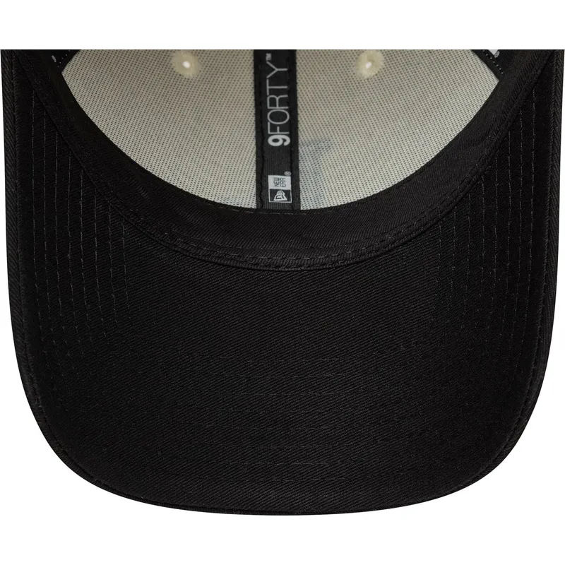 cappellino-con-visiera-curva-beige-e-nero-regolabile-9forty-colour-block-dei-los-angeles-dodgers-mlb-di-new-era