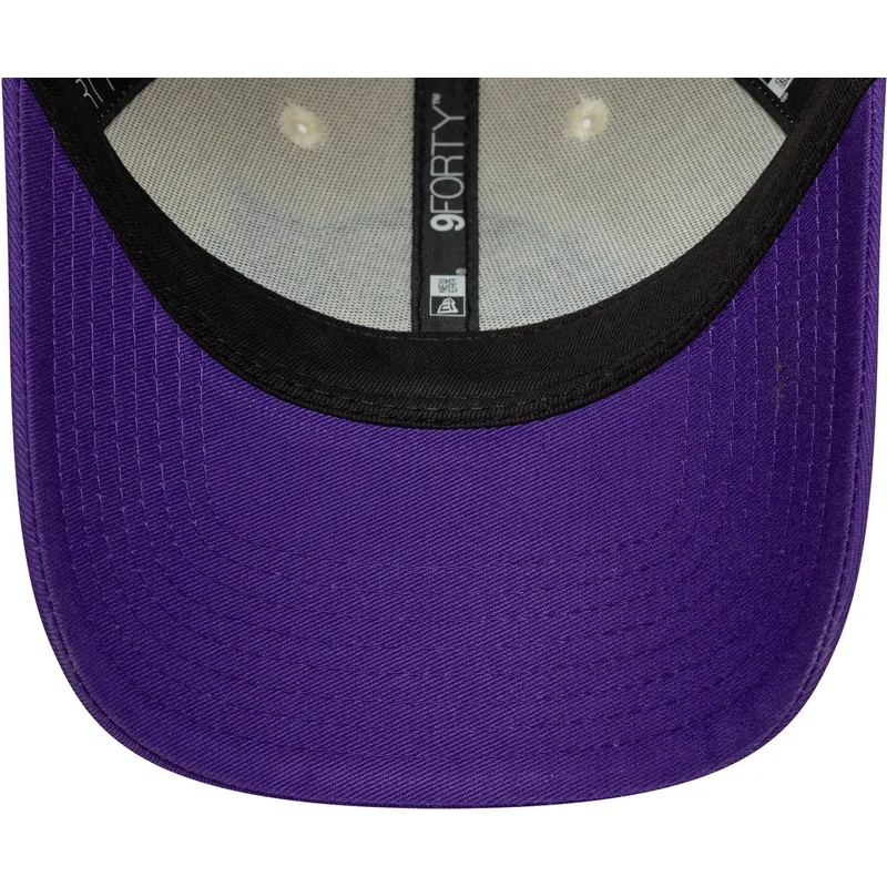 gorra-curva-beige-y-violeta-ajustable-9forty-colour-block-de-los-angeles-lakers-nba-de-new-era