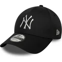 casquette-courbee-noire-snapback-9forty-metallic-new-york-yankees-mlb-new-era