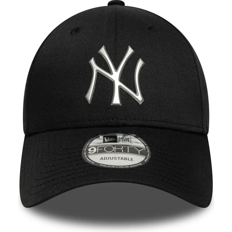 new-era-curved-brim-9forty-metallic-new-york-yankees-mlb-black-snapback-cap