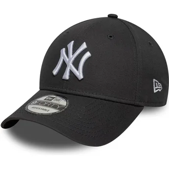 Grå justerbar curved kasket 9FORTY League Essential fra New York Yankees MLB fra New Era