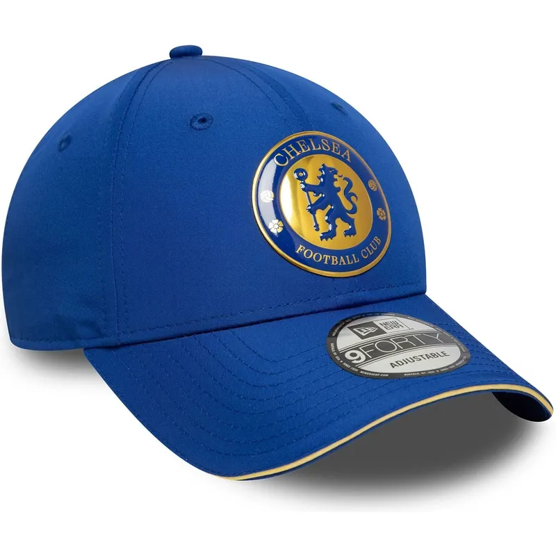 new-era-curved-brim-9forty-retro-chelsea-football-club-premier-league-blue-adjustable-cap
