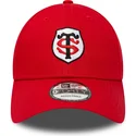 cappellino-curvo-rosso-regolabile-9forty-core-dello-stade-toulousain-top-14-di-new-era