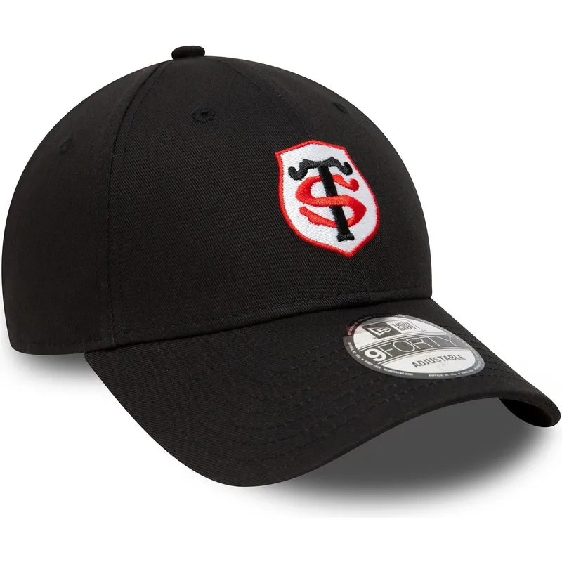 svart-justerbar-kurvad-keps-9forty-team-logo-fran-stade-toulousain-top-14-fran-new-era
