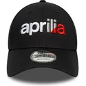 gorra-curva-negra-ajustable-9forty-wordmark-aprilia-piaggio-de-new-era