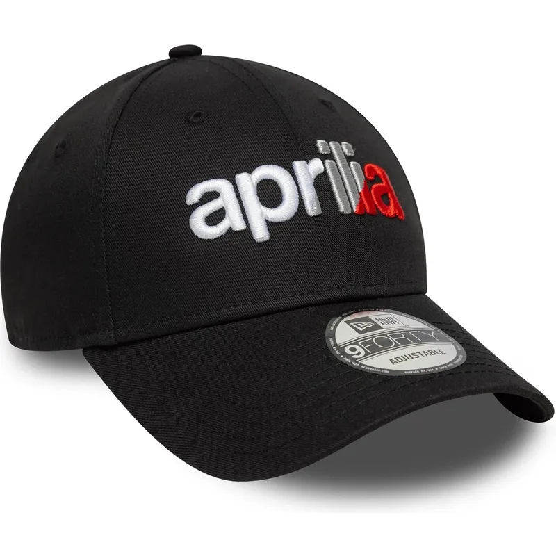 schwarze-verstellbare-curved-cap-9forty-wordmark-aprilia-piaggio-von-new-era