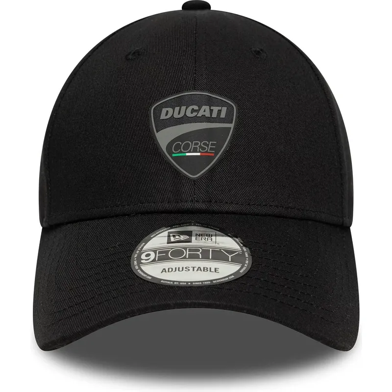 cappellino-curvo-nero-regolabile-9forty-washed-di-ducati-motor-motogp-di-new-era