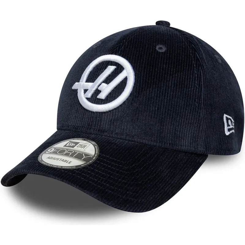 cappellino-con-visiera-curva-blu-marino-regolabile-9forty-cord-di-haas-f1-team-formula-1-di-new-era