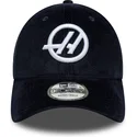 marineblaue-verstellbare-curved-cap-9forty-cord-von-haas-f1-team-formula-1-von-new-era
