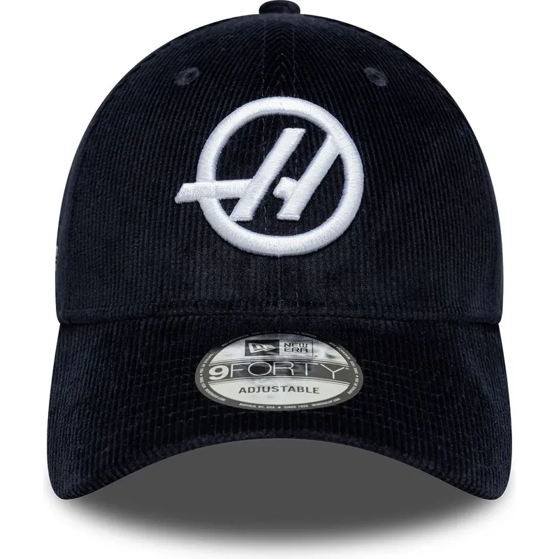 cappellino-con-visiera-curva-blu-marino-regolabile-9forty-cord-di-haas-f1-team-formula-1-di-new-era