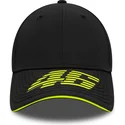 schwarze-verstellbare-curved-cap-9forty-recycled-stripe-von-valentino-rossi-vr46-motogp-von-new-era