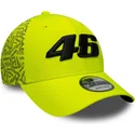 zolta-regulowana-czapka-z-zakrzywionym-daszkiem-9forty-all-over-print-valentino-rossi-vr46-motogp-od-new-era